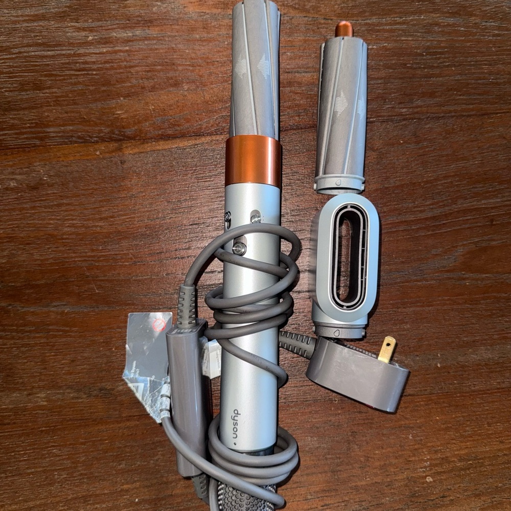 Dyson Hair Styling Tool in Silver and Copper